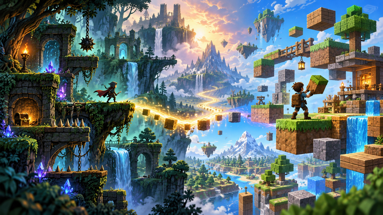 Handcrafted Levels vs Player-Created Worlds